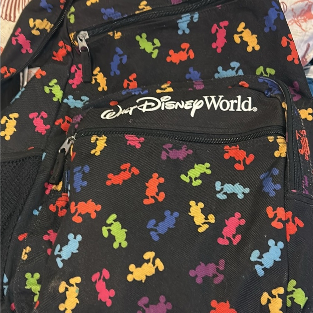 Disney Multicolor Mickey Mouse Pattern Backpack - image 1